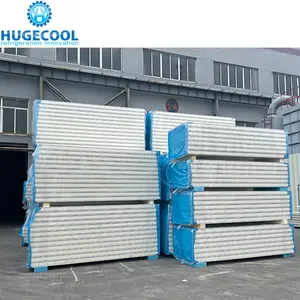 High Density 40kg/m3 PIR Insulation Wall Roof Floor Panel For Different Size Cold Room Customize