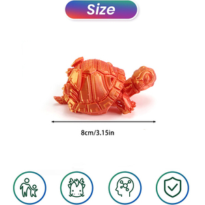 Figuras de Tortuga Impresas en 3D con Articulaciones Móviles, Estatuas de Tortuga Creativas para el Hogar, Oficina, Escritorio, Tortuga Marina - Product Image 6