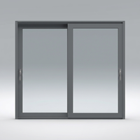 Porte coulissante en aluminium de qualité supérieure avec roulettes en acier inoxydable robustes et système multi-voies pour projets de villas et de propriétés