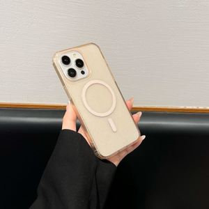 เคสโทรศัพท์แบบแข็งอะคริลิกสำหรับ iPhone 16 Pro Max 15 Plus 14 13 12 11 Pro รองรับการชาร์จไร้สายแบบแม่เหล็ก - Product Image 5