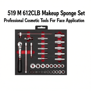 Juego de Esponjas de Maquillaje 519 M 612CLB, Herramientas Cosméticas Profesionales para Aplicación Facial - Product Image 2