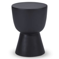 Table basse classique moderne écologique et légère, tabouret noir au design élégant pour la décoration intérieure du salon et de la salle à manger
