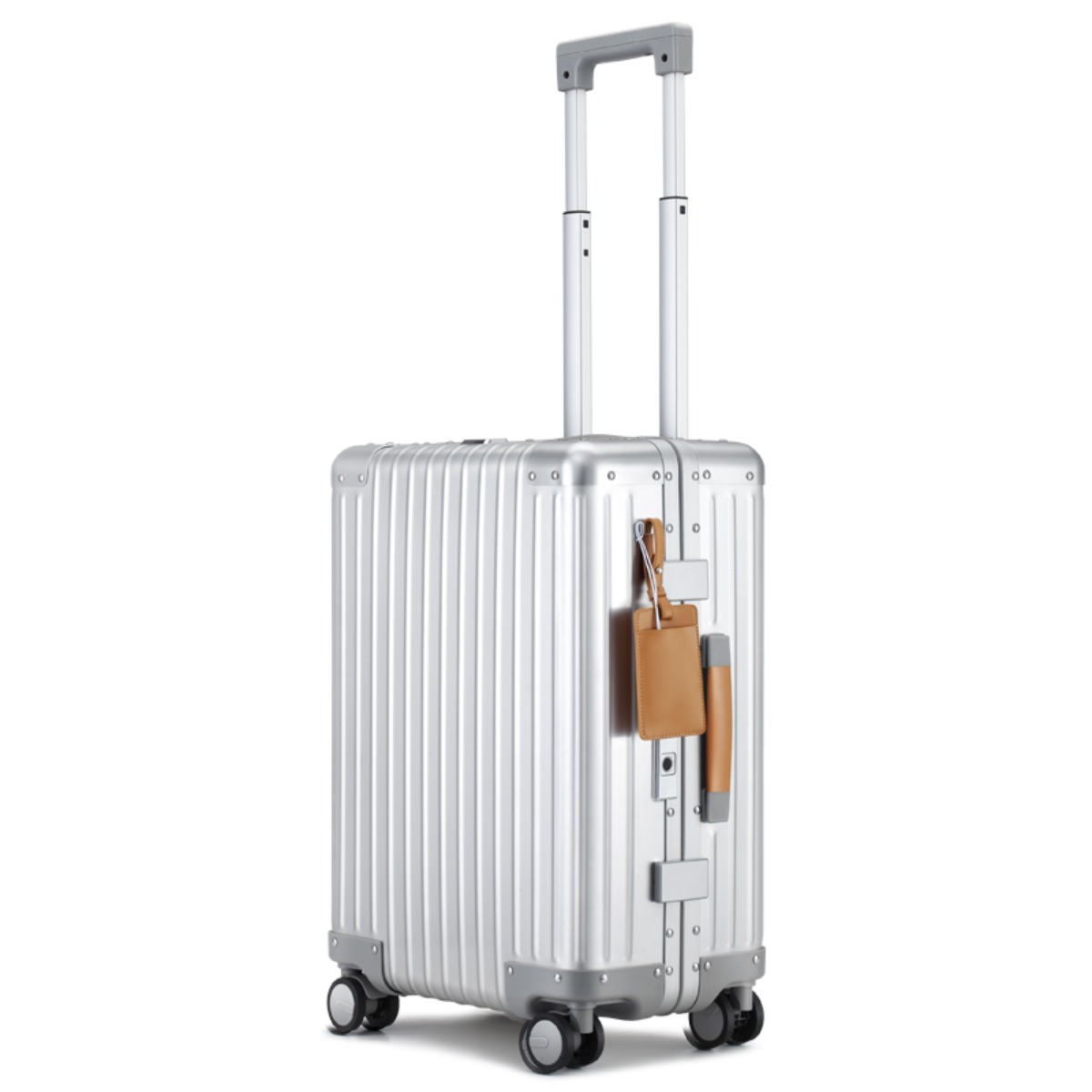 Smart 20inch Full Aluminum Carry-on with Fingerprint Unlock