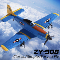 Avion RC P-51 Mustang 2CH 2.4G en mousse EPP 150m Classique RTF Jouet volant d'extérieur pour enfants