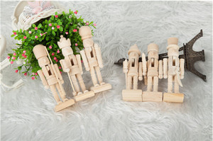 New Wooden <strong>Christmas</strong> Unpainted <strong>Nutcracker</strong> - Product Image 4