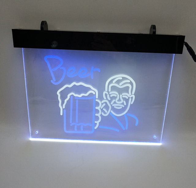 High Quality Acrylic LED Light Box Advertising LED Light Acrylic Box 3D LED Acrylic Display Card