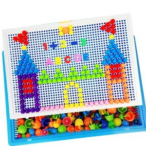 296 Perles <span class=keywords><strong>de</strong></span> construction en forme <span class=keywords><strong>de</strong></span> champignon, <span class=keywords><strong>Jeu</strong></span> <span class=keywords><strong>de</strong></span> puzzle 3D intelligent, Planche <span class=keywords><strong>de</strong></span> puzzle pour enfants, Jouets éducatifs - Product Image 1