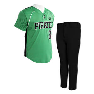 ชุดเครื่องแบบเบสบอลโพลีเอสเตอร์100% ขนาดสั่งทำคุณภาพสูงสำหรับชุดเบสบอลและซอฟต์บอล - Product Image 1