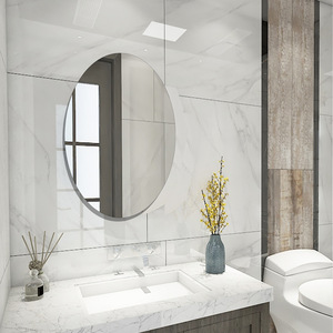 Specchio Adesivo in Acrilico di Alta Qualità, Ovale, Personalizzabile, Resistente alle Cadute, Rimovibile, per Bagno, Soggiorno, Armadio, <span class=keywords><strong>Camera</strong></span> <span class=keywords><strong>da</strong></span> <span class=keywords><strong>Letto</strong></span> - Product Image 3