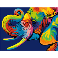 Peinture numérique sur toile avec numéros de lion coloré, numérotés, images murales, DIY bricolage, vente en gros,