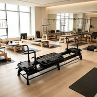 Lit de glisse Pilates en alliage d'aluminium, extensible, pour studio de yoga commercial, haute résistance, installation professionnelle