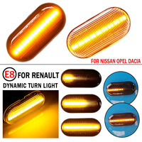 2x clignotants dynamiques à Led pour Renault Clio Trafic Kangoo Twigo Dacia Logan Duster Nissan Interstar Primastar