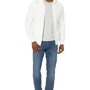 Sweat à capuche blanc en coton coupe classique pour homme, personnalisable ODM, simple et respirant pour les sports de plein air, grandes tailles, automne - Product Image 4