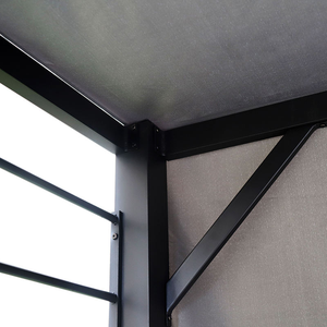Gazebo de jardin en aluminium avec toit en polyester imperméable - Product Image 2