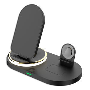 Support magnétique pliable 3 en 1 pour chargeur de téléphone sans fil pour <span class=keywords><strong>iphone</strong></span> airpods <span class=keywords><strong>apple</strong></span> watch - Product Image 2