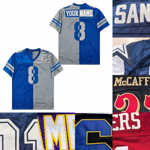 قميص كرة قدم أمريكية مطرز قابل للتخصيص عالي الجودة، زي موحد للدوري والفرق الوطنية والأندية في سانت لويس ودالاس بالولايات المتحدة الأمريكية - Product Image 1