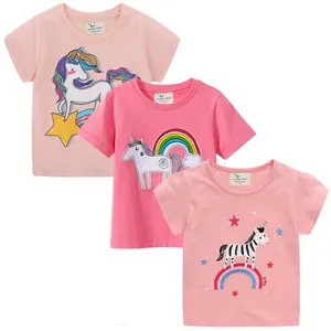 Летний топ; Модная футболка для девочек-От 3 до 8 лет розовое нижнее белье с принтом для маленьких мальчиков; Футболка для девочек из хлопка по индивидуальному заказу для девочек футболка печать логотипа