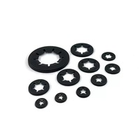 Spring Steel Black Oxide Split Internal Tooth Starlock Push-on Retaining Washer M6-M24 Shaft Bearing Hardware Fastener