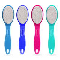 Lime et Râpe à Pieds 2-en-1 Polyvalentes avec Brosse à Pieds, Double Face, en Plastique, Portable, Outil Professionnel de Soin des Pieds