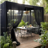 Tente d'été d'extérieur et filets de protection - Moustiquaire d'intérieur, filet de table exposé, filet de jardin anti-oiseaux, ouverture automatique rapide, tissu en nylon