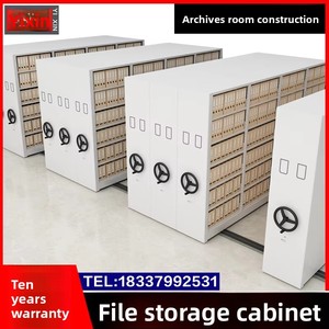 Archivador comercial <span class=keywords><strong>de</strong></span> acero moderno inteligente compacto con manivela con cerradura Archivo móvil Documentos <span class=keywords><strong>de</strong></span> vales financieros - Product Image 5