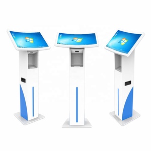 New Design Horizontal Self Service Terminal QR Code <b>Scanner</b> Nfc RFID Reader <b>Printer</b> 23.6" 32"self-service Food Order Kiosk - Product Image 2