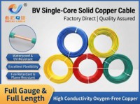 Cable Eléctrico Aislado en PVC OEM NH-BV LSZH de 4mm, 6mm, 10mm, 450/750V, Cobre Sólido de Núcleo Único para Sistemas Contra Incendios, Venta al por Mayor