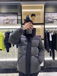 Mengkou Black Samurai Cappotto Imbottito in Nylon/Cotone Unisex Ampio Invernale Ispessito Caldo Antivento Impermeabile con Cappuccio - Product Image 5