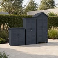 Armoire de rangement extérieure étanche pour jardin, capacité de charge 200 kg, armoire de nettoyage en acier, structure métallique KD, armoire à outils.