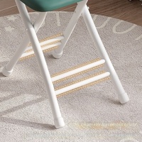 Chaise pliante sans accoudoirs en plastique, style tendance, simple, portable, avec dossier, pour loisirs, bureau, formation, ordinateur, maison et pêche