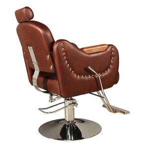 Poltrona da Barbiere/Styling Moderna Regolabile in Altezza, Stile Contemporaneo, Colore Rosso Vino, Comoda per Saloni di Bellezza - Product Image 3