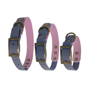 Collier pour <span class=keywords><strong>chien</strong></span> en PVC souple écologique, imperméable, avec boucle, réglable, couleurs assorties, pour chiens miniatures/petits/moyens, vente en gros - Product Image 6