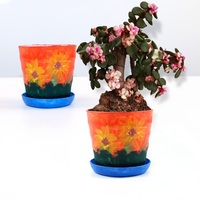 Kit de plantation DIY pour enfants, Mini Kit de peinture et de culture de fleurs, vente en gros