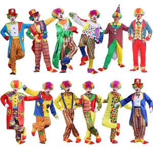 Halloween Costumes For Classic Clown Men's Halloween Fanny Costume for Adult Woman Birthday Celebration Clothes