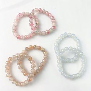 Bracelet en pierre naturelle avec perles de verre colorées, stimulant la créativité, service de bijoux sur mesure de qualité supérieure, personnalisation pour commandes en gros - Product Image 1