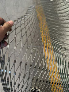 Flexible Woven Stainless <b>Steel</b> <b>Wire</b> Rope <b>Mesh</b> 30MM Aperture 1.5MM Diameter with Cutting & Bending Services for Farm Fence - Product Image 2