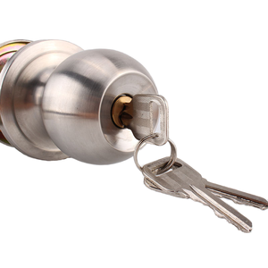 Nuovo modello di blocco a sfera a tre barre <span class=keywords><strong>per</strong></span> bagni durevole chiave-sblocca fermaporta con acciaio in lega di alluminio e Design a sfera in plastica - Product Image 3