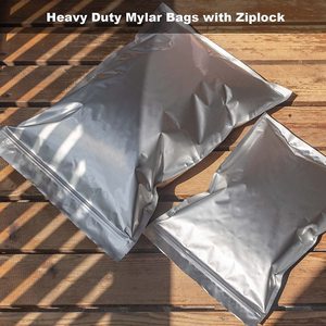 Custom 1 Gallon Aluminum Vacuum Mylar Bags 10x14 Inch Three Side Seal Food Storage Bags with 300cc Oxygen Absorber - Product Image 5