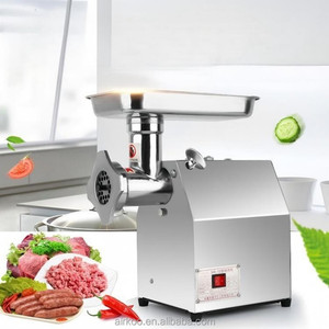 Picadora de carne eléctrica de acero inoxidable de alta potencia con función de fabricación de salchichas para uso doméstico y comercial - Product Image 1