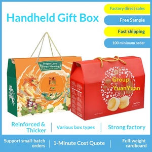 Cajas de Regalo para Frutas Impresas Personalizadas con Asas de Plástico y Cartón Corrugado - Product Image 3