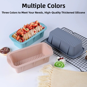 Ensemble de 6 moules à gâteau en silicone multicolores, ustensiles de cuisson, moule à gâteau, moule en silicone, <span class=keywords><strong>plaque</strong></span> à toast pour la <span class=keywords><strong>pâtisserie</strong></span> à domicile - Product Image 2