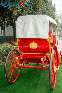 <span class=keywords><strong>Carruaje</strong></span> de Caballos <span class=keywords><strong>Rojo</strong></span> Personalizado para Festivales / Carruajes de Caballos Reales para Visitas Turísticas - Product Image 4