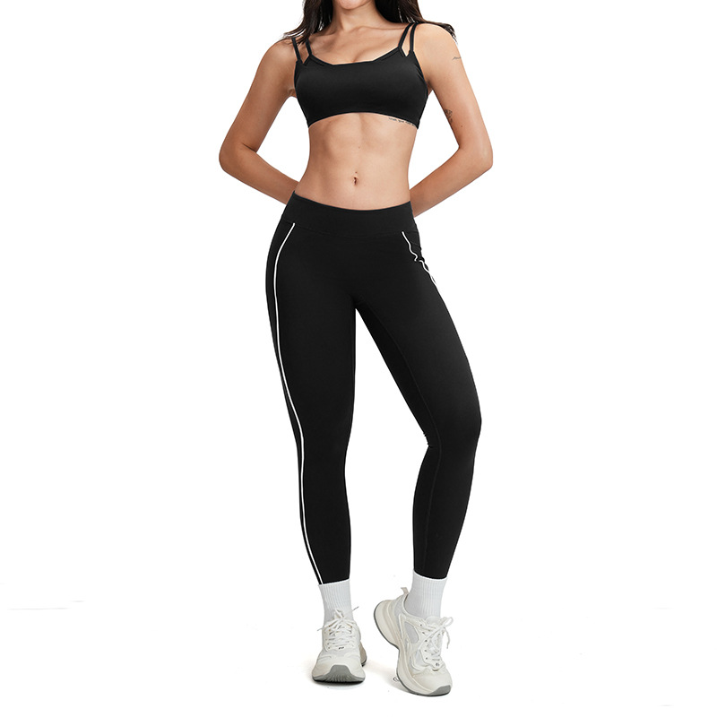Noir + soutien-gorge 1 + Leggigns