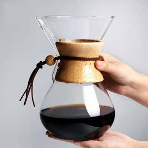Verser sur l'ensemble pot de serveur de café avec <span class=keywords><strong>filtre</strong></span> goutte à goutte en verre élégant goutteur de café <span class=keywords><strong>carafe</strong></span> en verre pour voyage Camping ensembles de café et de thé - Product Image 5
