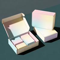 Boîtes d'emballage personnalisées imprimées, cartons de déménagement en papier ondulé, boîtes pliables en kraft pour expédition et envoi postal