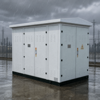 Poste de transformateur préfabriqué européen personnalisé 11kV 0.4kV, conception OEM directe usine, boîtier étanche 400-1000kVA