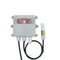 Transmitter Suhu dan Kelembapan Dinding Industri dengan Layar Digital 3/6 Digit RS485 untuk Sistem HVAC