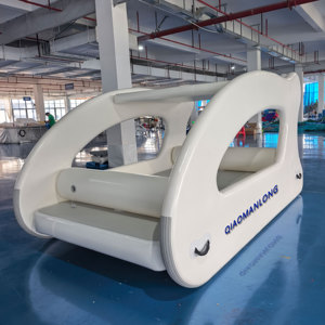 Catamaran de luxe <span class=keywords><strong>pour</strong></span> 2 à 5 personnes Yacht gonflable électrique Pvc & Hypalon Installation facile et auto-videur <span class=keywords><strong>pour</strong></span> la dérive Point de chute total - Product Image 5
