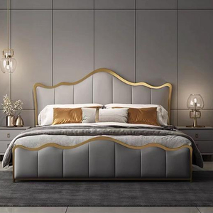 Cama de Lujo 1010 Home Furniture con Cabecera Ancha Personalizada - Product Image 1