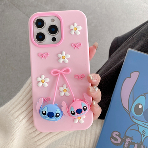 Nouvelle Arrivée – Coque de Téléphone Portable en Silicone Souple 3D Stitch Mignonne pour <span class=keywords><strong>iPhone</strong></span> 17 16 15 14 <span class=keywords><strong>13</strong></span> <span class=keywords><strong>Pro</strong></span> <span class=keywords><strong>Max</strong></span> – Accessoire de Protection Arrière Dessin Animé - Product Image 4
